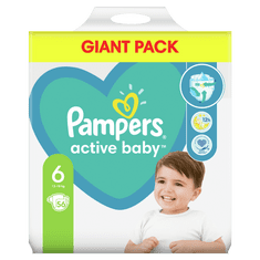 Pampers Pleny Active Baby 6 Extra Large (13-18 kg) Giant Pack 56 ks