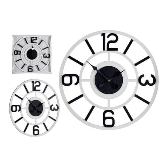 Gift Decor MDF nástěnné hodiny, bílá / černá