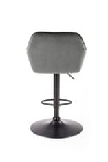 Halmar Barová židle H-103 - šedá/černá