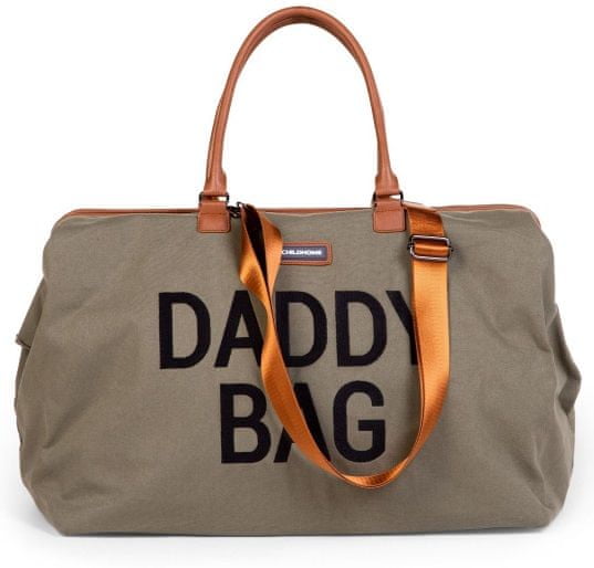 Levně Childhome Přebalovací taška Daddy Bag Big Canvas Khaki