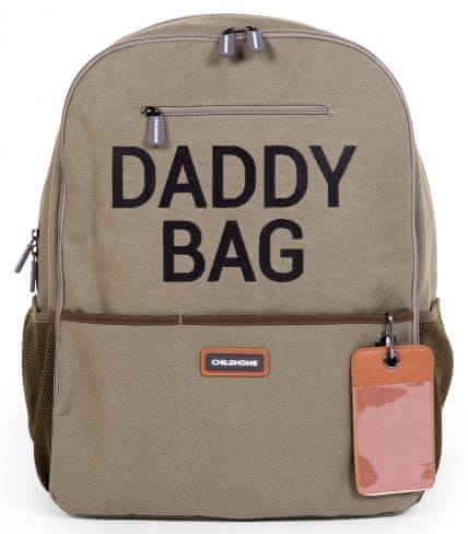 Levně Childhome Přebalovací batoh Daddy Bag Canvas Khaki