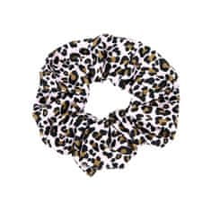 Princess Mimi Látkové gumičky ASST, 2 ks, leopard - bílý základ