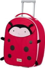 Samsonite Dětský cestovní kufr Happy Sammies Eco Upright Ladybug Lally 22,5 l červená