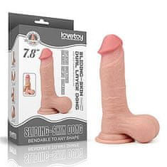 Lovetoy LoveToy Sliding-Skin Dual Layer Cock 7.8" (19,5 cm)