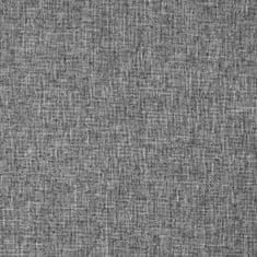 Vidaxl Skládací lenoška na podlahu světle šedá textil