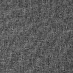 Vidaxl Skládací lenoška na podlahu tmavě šedá textil