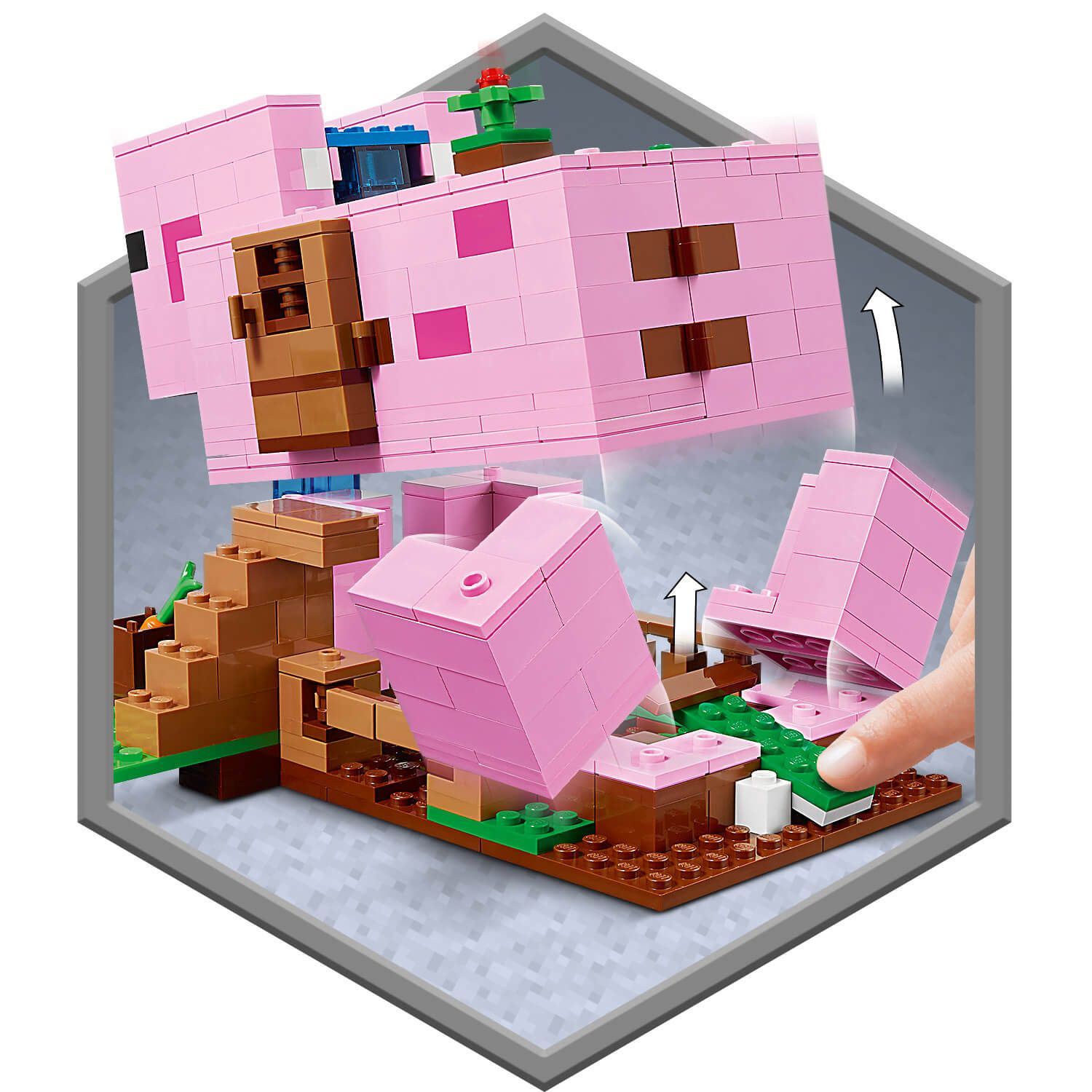 LEGO Minecraft prasečí dům