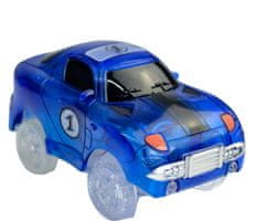 Náhradní autíčko ke svítící autodráze 7 cm modré