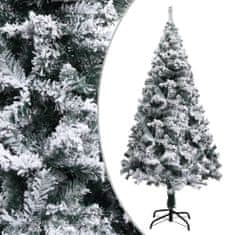 Greatstore Umělý vánoční stromeček zasněžený zelený 150 cm PVC