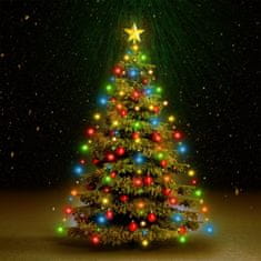 Greatstore Světelná síť na vánoční stromek se 180 LED pestrobarevná 180 cm