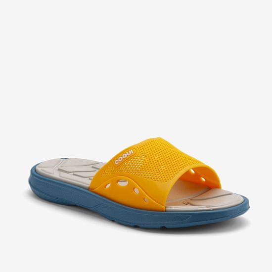 Coqui Pantofle MELKER modrá/oranžová