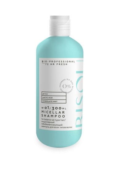 BISOU BISOU Professional - Micelární vyrovnávací šampon pro mastné kořínky a suché konečky vlasů, 300 ml