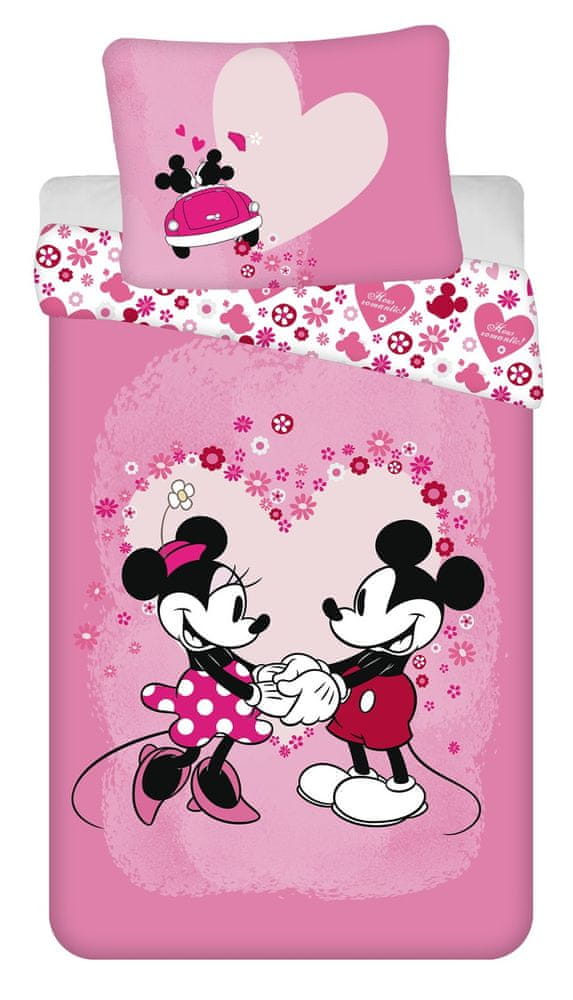 Levně Jerry Fabrics Mickey a Minnie Love micro