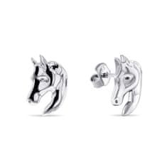 Brilio Silver Designový stříbrný set šperků Kůň SET209W (přívěsek, náušnice)