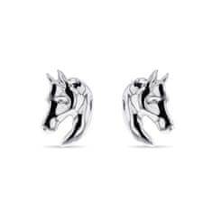 Brilio Silver Designový stříbrný set šperků Kůň SET209W (přívěsek, náušnice)
