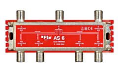 rozbočovač AS 6, rozsah 5-2400 MHz, F-konektor