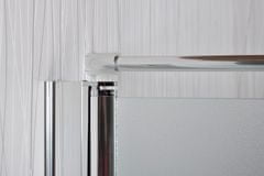 Arttec Sprchový kout rohový jednokřídlý MOON A 19 grape sklo 85 - 90 x 76,5 - 78 x 195 cm