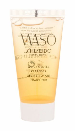 Shiseido 30ml waso quick gentle cleanser, čisticí gel