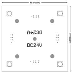 Light Impressions Light Impressions KapegoLED modulární systém Modular Panel II 2x2 24V DC 1,50 W 25 lm 65 mm 848005