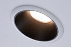 Paulmann PAULMANN Vestavné svítidlo LED Cole 3x6,5W bílá/černá mat 3-krokové-stmívatelné 2700K teplá bílá 934.02 93402