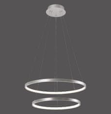 PAUL NEUHAUS LEUCHTEN DIRECT LED závěsné svítidlo, stříbrná, kruhové, průměr 50cm 3000K LD 11525-21