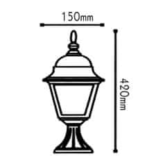 ACA ACA Lighting Garden lantern venkovní sloupové svítidlo HI6044W