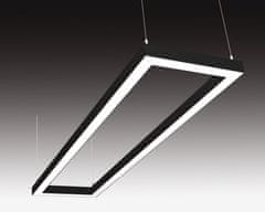 SEC SEC Stropní nebo závěsné LED svítidlo s přímým osvětlením WEGA-FRAME2-DA-DIM-DALI, 50 W, bílá, 886 x 330 x 50 mm, 3000 K, 6640 lm 322-B-105-01-01-SP