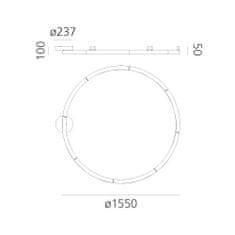 Artemide Artemide Alphabet of light kruh 155 nástěnné/stropní - Bluetooth 1307000APP