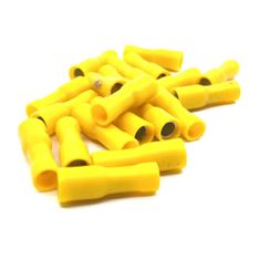 Izolované Cu lisovací konektory žluté 6mm2 / L=25mm 50 ks