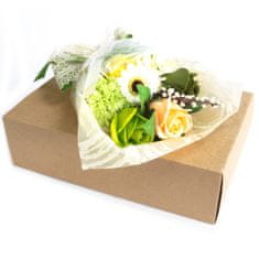 AWGifts Mýdlová kytice v krabici - Zelená