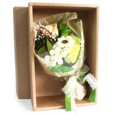 AWGifts Mýdlová kytice v krabici - Zelená
