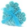 Mýdlové růže 24ks - modré