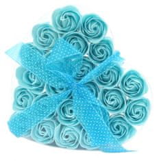 AWGifts Mýdlové růže 24ks - modré