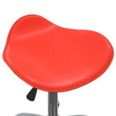Greatstore Kosmetická stolička červená umělá kůže
