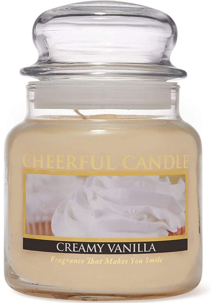 Levně Cheerful Candle CREAMY VANILLA 454 g