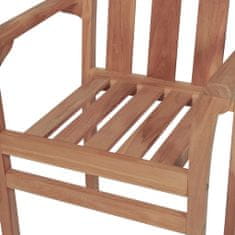Petromila Stohovatelné zahradní židle s poduškami 4 ks masivní teak