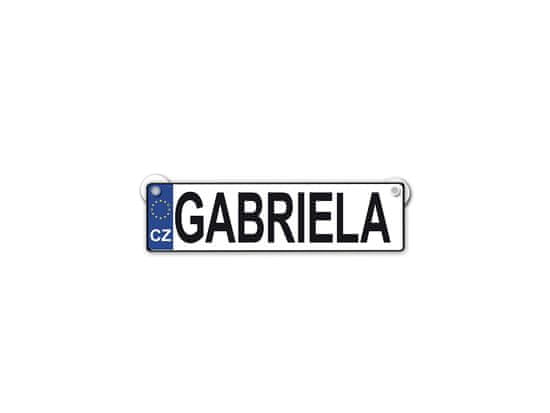Nekupto Originální SPZ cedulka se jménem GABRIELA