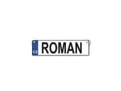 Nekupto Originální SPZ cedulka se jménem ROMAN