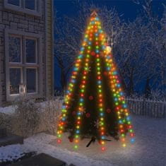 Greatstore Světelná síť na vánoční stromek s 250 LED barevná 250 cm