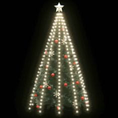Greatstore Světelná síť na vánoční stromek se 300 LED studená bílá 300 cm