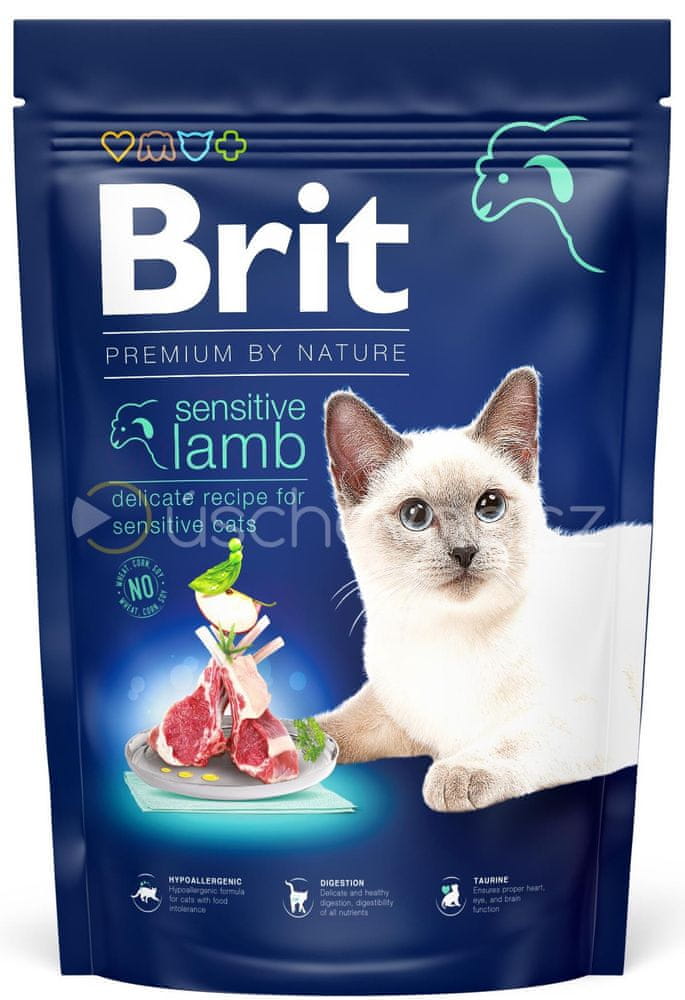 Levně Brit Premium by Nature Cat. Sensitive Lamb, 1,5 kg