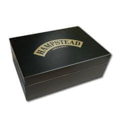 Hampstead Tea London luxusní černá dřevěná kazeta mix sáčkových BIO čajů 78ks - 6 druhů