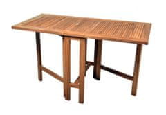 shumee Zahradní skládací stůl DIVERO z teakového dřeva