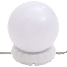 shumee Světla na zrcadlo s 8 LED žárovkami teplá bílá a studená bílá