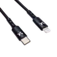 MG kabel USB-C / Lightning PD 18W 1m, černý