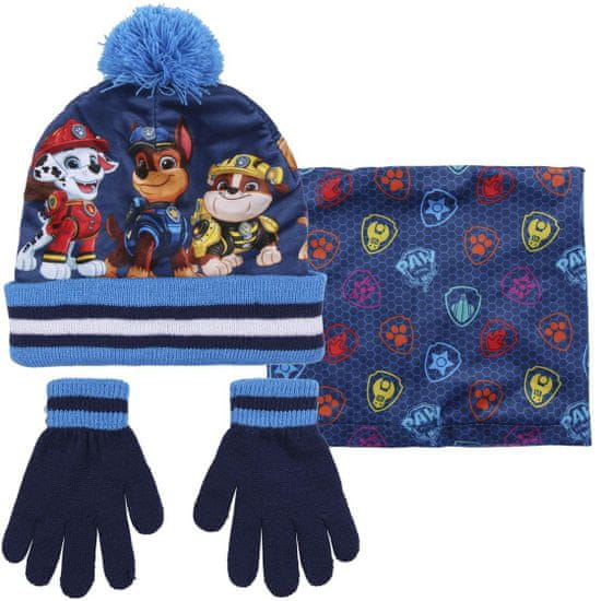 Disney chlapecký modrý set čepice, rukavic a šátku Paw Patrol 2200007936