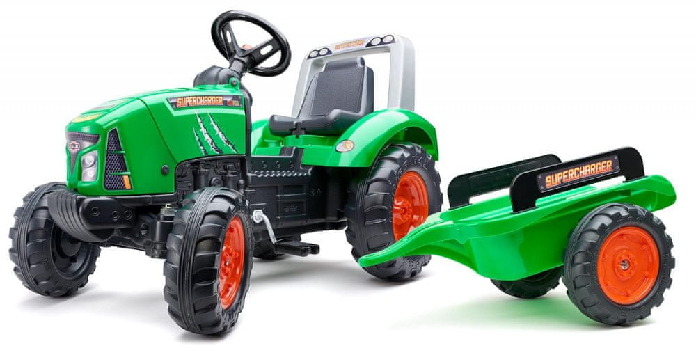 Falk Traktor šlapací Supercharger zelený