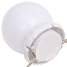 Greatstore Světla na zrcadlo s 8 LED žárovkami teplá bílá a studená bílá