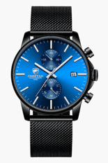 Cheetah Pánské hodinky s chronografem Cheetah Steel black-blue