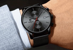 Pánské hodinky s chronografem Cheetah Steel black